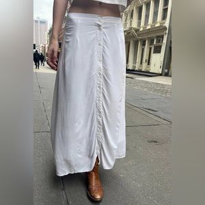 Brandy melville white safa skirt